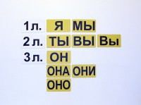 Набор магнитных карточек "Личные местоимения" (фон жёлтый) - fgospostavki.ru - Вологда