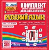 Динамические раздаточные пособия. Русский язык (комплект демонстрационных материалов). Касса букв, слогов, звуковых схем с набором интерактивных таблиц. - fgospostavki.ru - Вологда