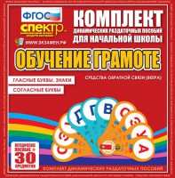 Динамические раздаточные пособия. Обучение грамоте (веера). Гласные буквы, знаки, согласные буквы. - fgospostavki.ru - Вологда