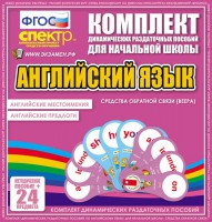Динамические раздаточные пособия. Английский язык (веера). Английские местоимения, английские предлоги. - fgospostavki.ru - Вологда