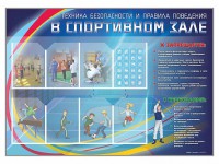 Стенд-уголок "Техника безопасности и правила поведения в спортивном зале" - fgospostavki.ru - Вологда