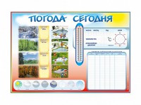 Стенд-уголок маркерный "Погода сегодня" - fgospostavki.ru - Вологда