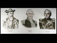 Портреты путешественников (25 штук, формат А3) - fgospostavki.ru - Вологда