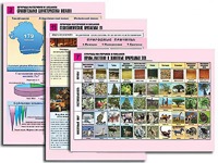 Комплект таблиц по географии "Природа материков и океанов" раздаточные (цветные, ламинированные, А4, 12 штук) - fgospostavki.ru - Вологда
