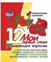 Тематические карточки "Мои первые слова" (красный цвет) - fgospostavki.ru - Вологда
