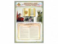 Стенд-уголок "Конституция Российской Федерации и Федеральный закон "О воинской обязанности и военной службе" - fgospostavki.ru - Вологда