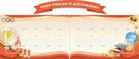 Стенд "Наши победы и достижения" (резной стенд из 3-х частей) - fgospostavki.ru - Вологда