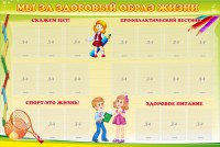 Стенд "Мы за здоровый образ жизни" - fgospostavki.ru - Вологда