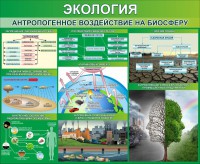 Стенд "Экология. Антропогенное воздействие на биосферу" - fgospostavki.ru - Вологда