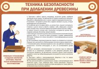Стенд "Техника безопасности при долблении древесины" - fgospostavki.ru - Вологда