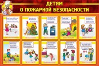 Стенд "Детям о пожарной безопасности" - fgospostavki.ru - Вологда