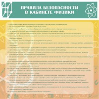 Стенд "Правила безопасности в кабинете физики" - fgospostavki.ru - Вологда