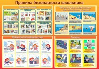 Стенд "Правила безопасности школьника" - fgospostavki.ru - Вологда