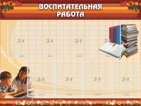 Стенд "Воспитательная работа" - fgospostavki.ru - Вологда