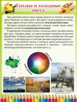 Стенд "Теплые и холодные цвета" - fgospostavki.ru - Вологда
