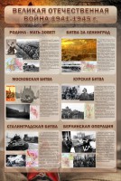 Стенд "Великая Отечественная война" (битвы) - fgospostavki.ru - Вологда