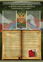 Стенд "Конституция РФ и Федеральный закон "О воинской обязанности и военной службе" - fgospostavki.ru - Вологда