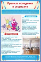 Стенд "Правила поведения в спортзале №1" - fgospostavki.ru - Вологда