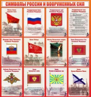 Стенд "Символы России и вооруженных сил" - fgospostavki.ru - Вологда