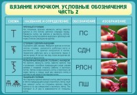 Стенд "Вязание крючком. Условные обозначения. Часть 2" - fgospostavki.ru - Вологда