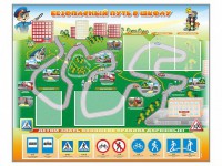 Стенд "Безопасный путь в школу" с комплектом сменных карточек - fgospostavki.ru - Вологда
