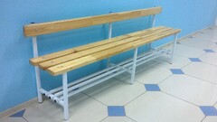 Скамья для раздевалок со спинкой (1,5 метра) - fgospostavki.ru - Вологда