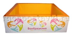 Сухой бассейн "Вообразилия" квадратный с шелкографией - fgospostavki.ru - Вологда