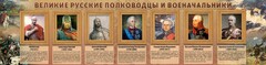 Стенд "Великие русские полководцы и военачальники" - fgospostavki.ru - Вологда