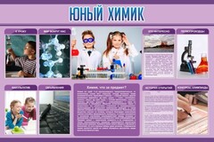 Стенд "Юный химик" Вариант 2 - fgospostavki.ru - Вологда