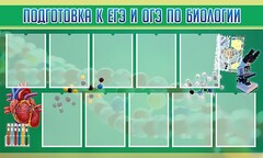 Стенд "Подготовка к ЕГЭ и ОГЭ по биологии" Вариант 2 - fgospostavki.ru - Вологда