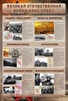 Стенд "Великая отечественная война (битвы)" - fgospostavki.ru - Вологда