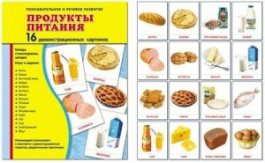 Демонстрационные карточки "Продукты питания" - fgospostavki.ru - Вологда