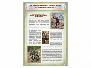 Стенд "Мероприятия обязательной подготовки граждан к военной службе" - fgospostavki.ru - Вологда