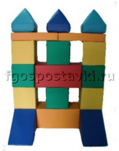 Мягкий модуль-конструктор "Башня" (17 элементов) - fgospostavki.ru - Вологда
