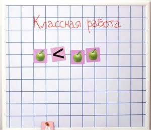 Магнитно-маркерная доска "Клетка" (86 см х 75 см) - fgospostavki.ru - Вологда