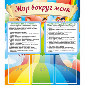 Стенд "Мир вокруг меня" - fgospostavki.ru - Вологда