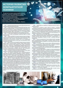 Стенд "История развития компьютерной техники" Вариант 1 - fgospostavki.ru - Вологда