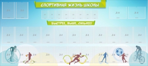 Стенд "Спортивная жизнь школы" - fgospostavki.ru - Вологда
