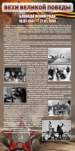 Стенд "Блокада Ленинграда" - fgospostavki.ru - Вологда