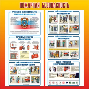 Стенд "Пожарная безопасность" Вариант 4 - fgospostavki.ru - Вологда