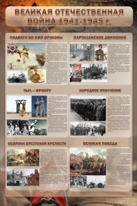 Стенд "Великая отечественная война (события)" - fgospostavki.ru - Вологда