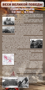 Стенд "Сталинградская битва" - fgospostavki.ru - Вологда