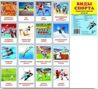 Раздаточные карточки "Виды спорта" - fgospostavki.ru - Вологда