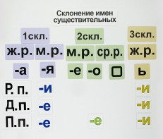 Набор магнитных карточек "Склонение имен существительных" - fgospostavki.ru - Вологда