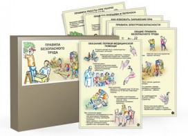 Комплект таблиц "Правила безопасного труда" - fgospostavki.ru - Вологда