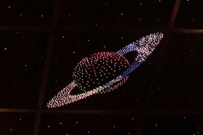Потолок "Звездное небо с анимационным фибероптическим эффектом сатурн" - fgospostavki.ru - Вологда