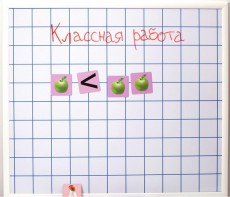 Магнитно-маркерная доска "Клетка" (86 см х 75 см) - fgospostavki.ru - Вологда
