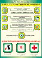 Таблица "Выполняйте опыты только по инструкции" (100х140 сантиметров, винил) - fgospostavki.ru - Вологда