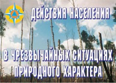 Комплект плакатов "Действия населения в ЧС природного характера" - fgospostavki.ru - Вологда