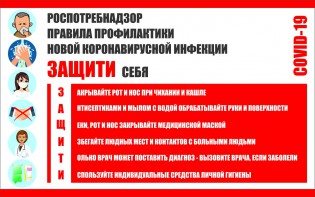 Плакат "Правила профилактики коронавируса" - fgospostavki.ru - Вологда